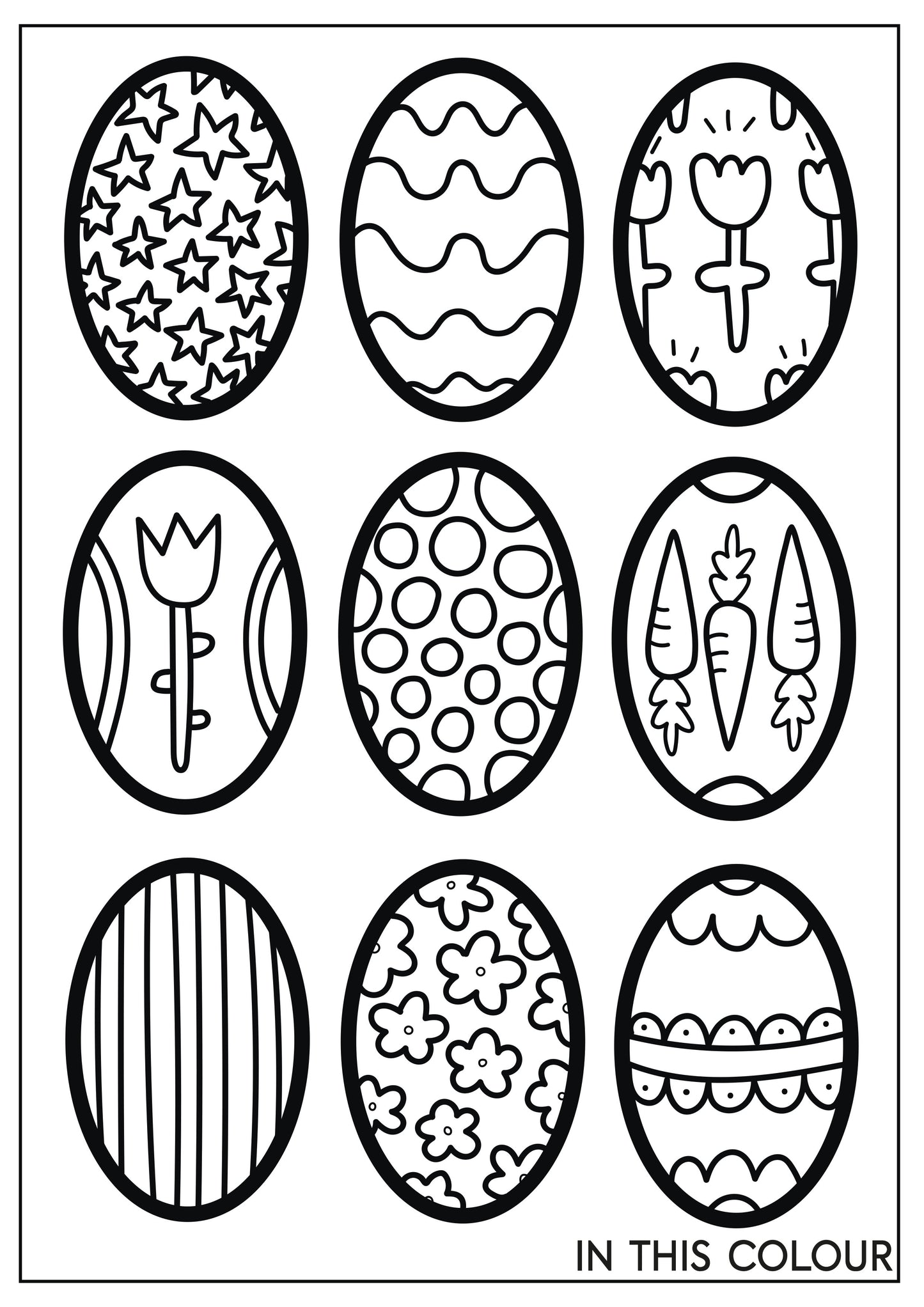 Easter Colouring In Sheets