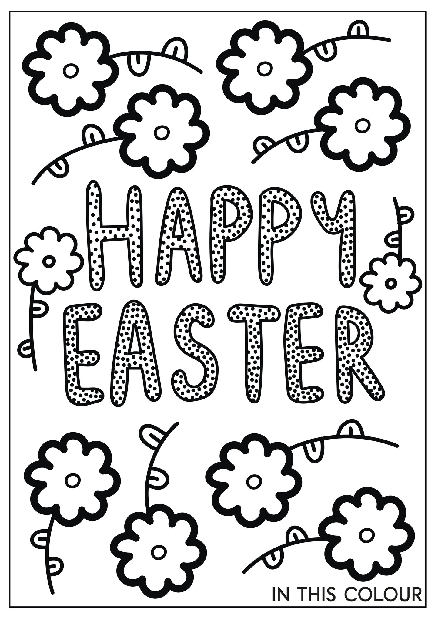 Easter Colouring In Sheets